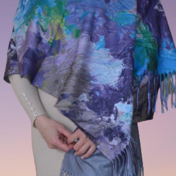 Woman extra long scarf - Picture 4 of 8